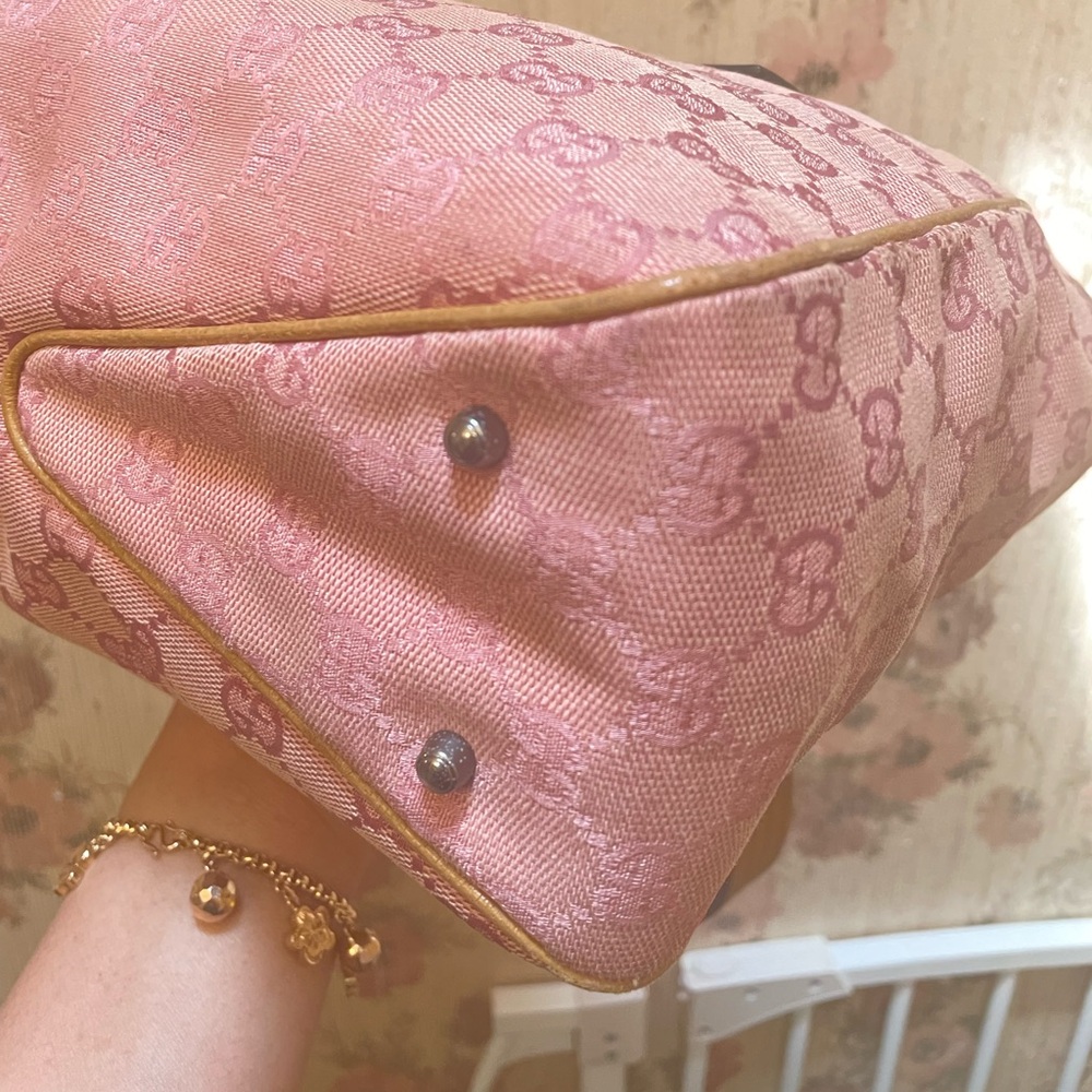 Gucci Pink and Brown Tote Bag - Picture 7 of 16
